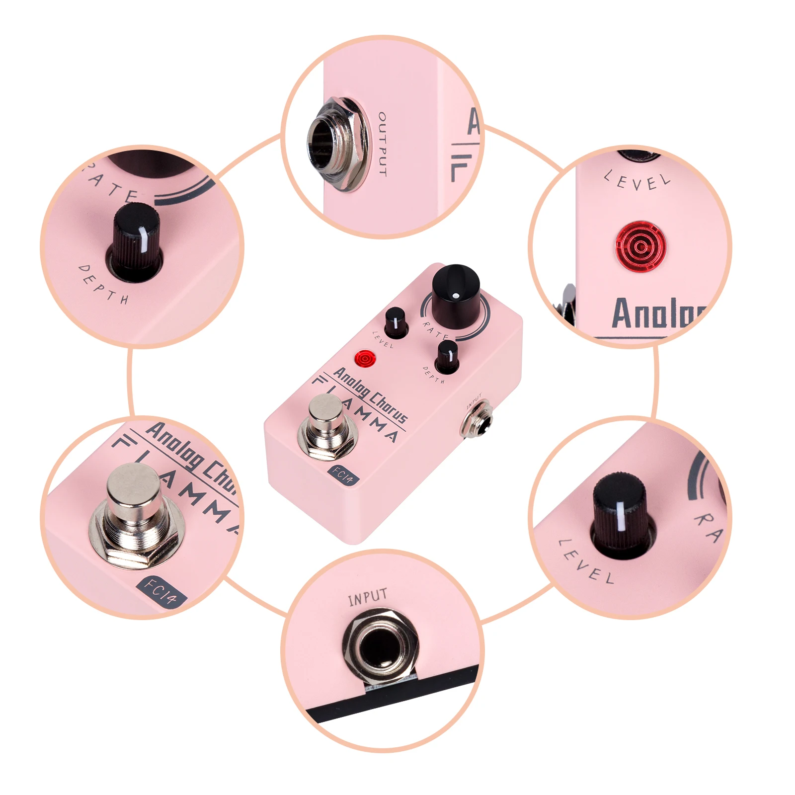 FLAMMA FC14 Analog Chorus Electric Guitar Effects Pedal True Bypass