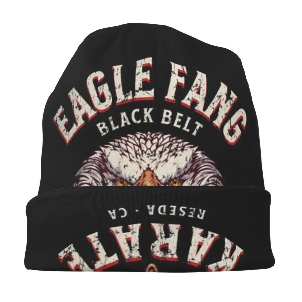 Judo Dojo Hawk C-Cobra kai Bonnet Hat Goth Street Eagle Fang Karate Skullies Beanies Hat Men's Women's Warm Dual-use Cap