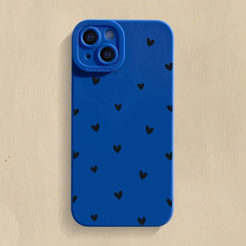 Black Love Heart Protector Phone Cases For Samsung Galaxy S26 S25 S24 Ultra S22 S23 Plus A35 A54 A55 A26 A53 A36  A56 A16 Cover view 6