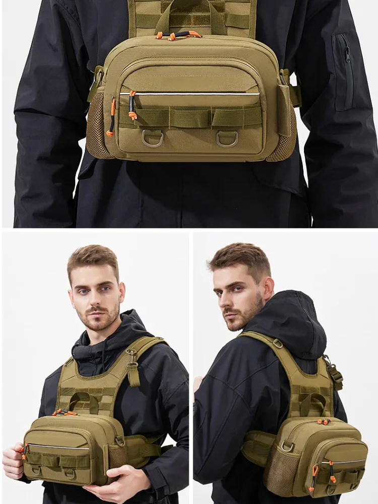 AliExpress NONE Fishing Lure Front Chest Vest Travel Backpack Camping Hiking Outdoor Cycling Mountaineering Gear Tactical Tackle Bag for Men