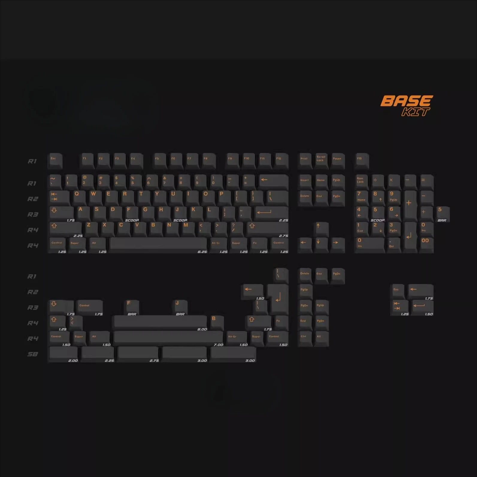 

New Black Orange, Keycaps