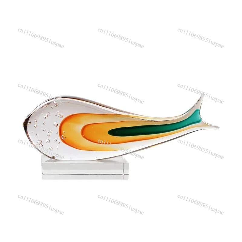 Light luxury high-end glazed living room ornament, wabi-sabi wind entrance home decoration art crafts
