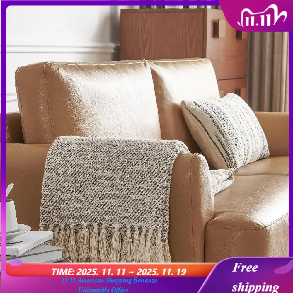 

2 Seater Faux Leather Sofa with Wooden Legs Thick Cushion Couch Compact Design for Apartment Loft Office 56.2 Inch