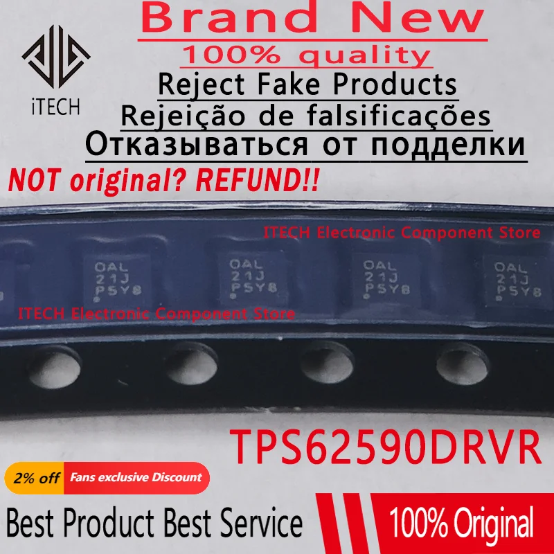 

10PCS/LOT Original TPS62590DRVR TPS62590DRVT TPS62590 OAL SON6 100% New and Genuine in Stock