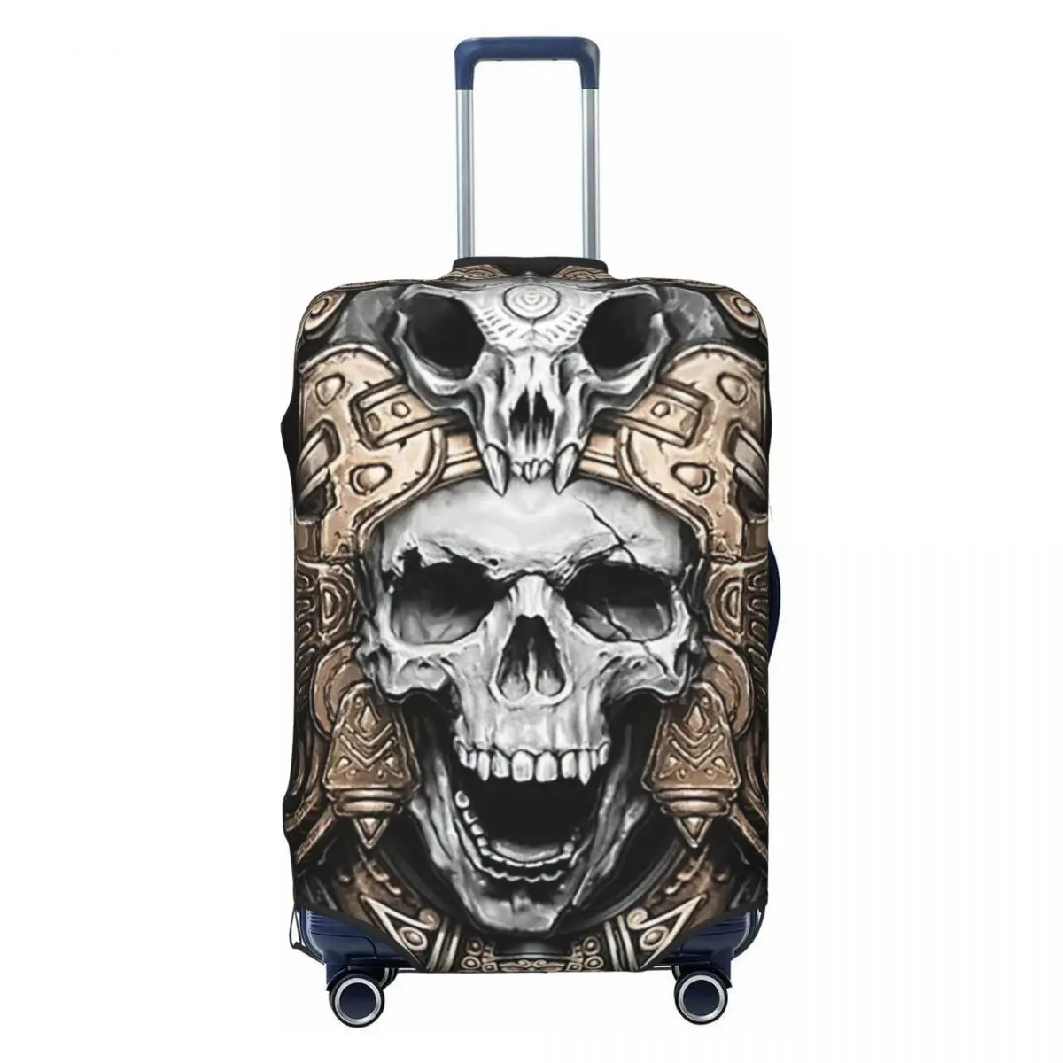 Housses de protection pour bagages avec imprimé tête de mort du Mexique, housses anti-poussière élastiques, housse de valise étanche, accessoires de voyage, cartouches, 18 "-32"