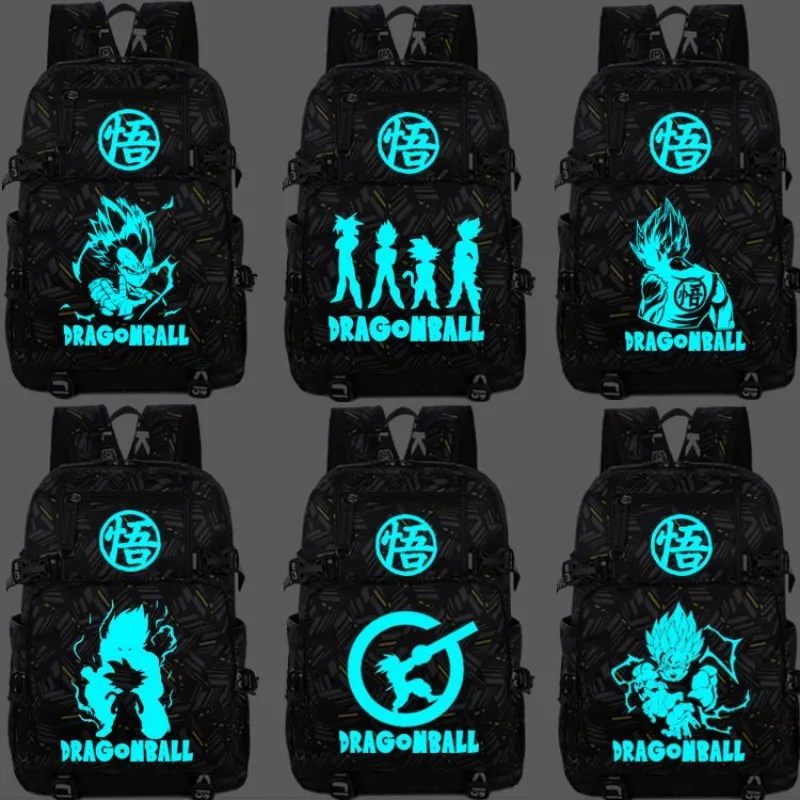 Seven Dragon Ball Luminous Schoolbag Animation Surrounding Monkey King Male and Female Junior High School Students Backpack