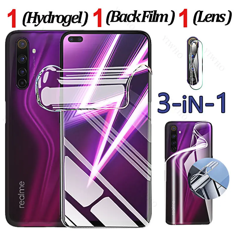 For Realme 6 Pro 6i 6S Case Hydrogel Film for Realme 6pro 6s 6I 6 S Lens Cap Screen Protector Not Glass Back Soft Gel Protective