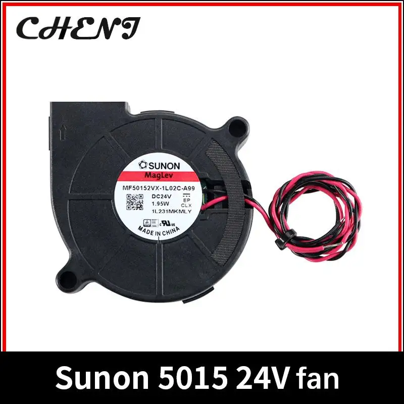 Sunon 3D Printer Blower Fan 5015 24V 0.41A Double Bearing Fan Centrifugal DC Cooling Turbo Fan 5015S for voron Stealthburner