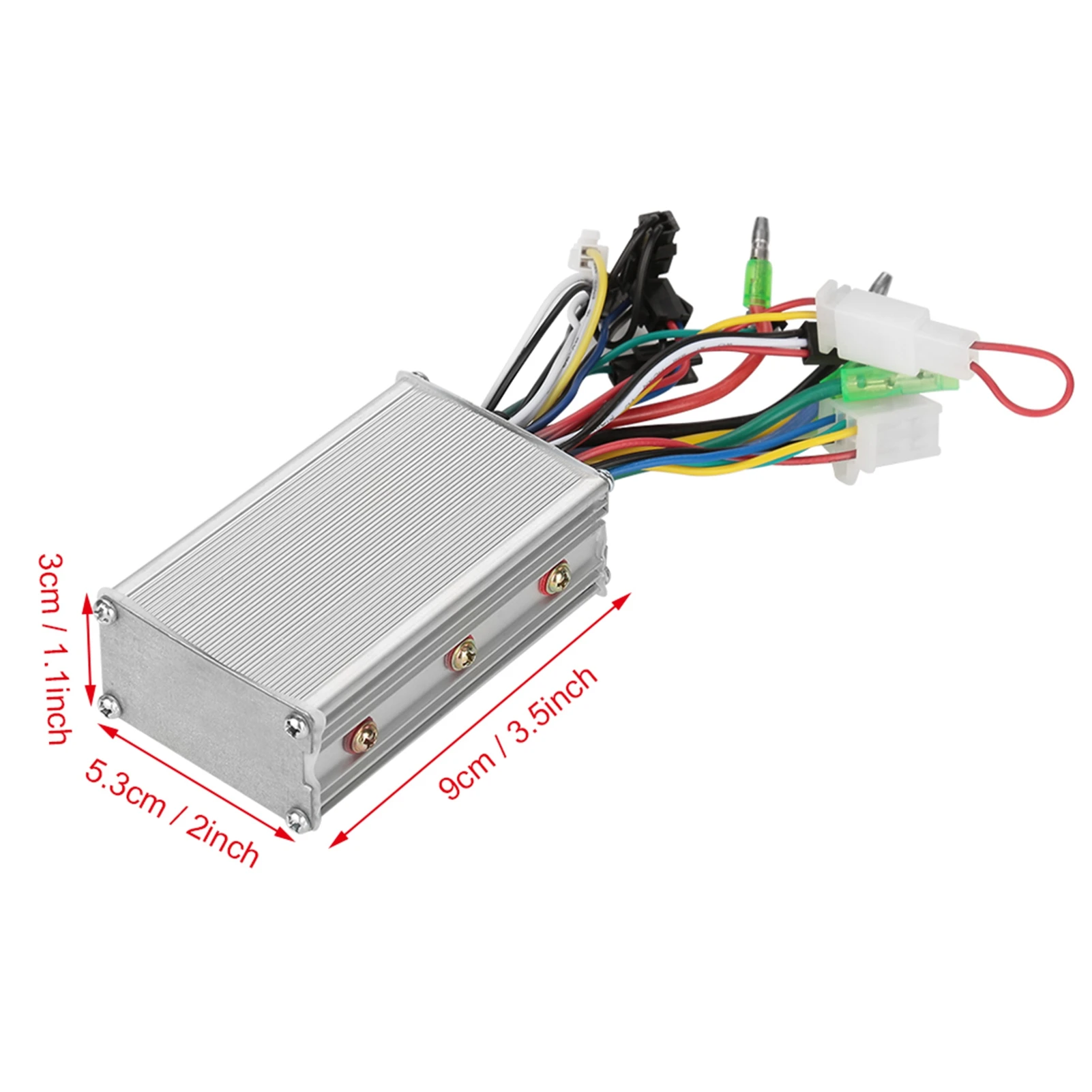 Brushless Motor Controller for Electric Bicycles - 36V/48V, 350W Power, Enhanced Heat Dissipation and Sensitive Control