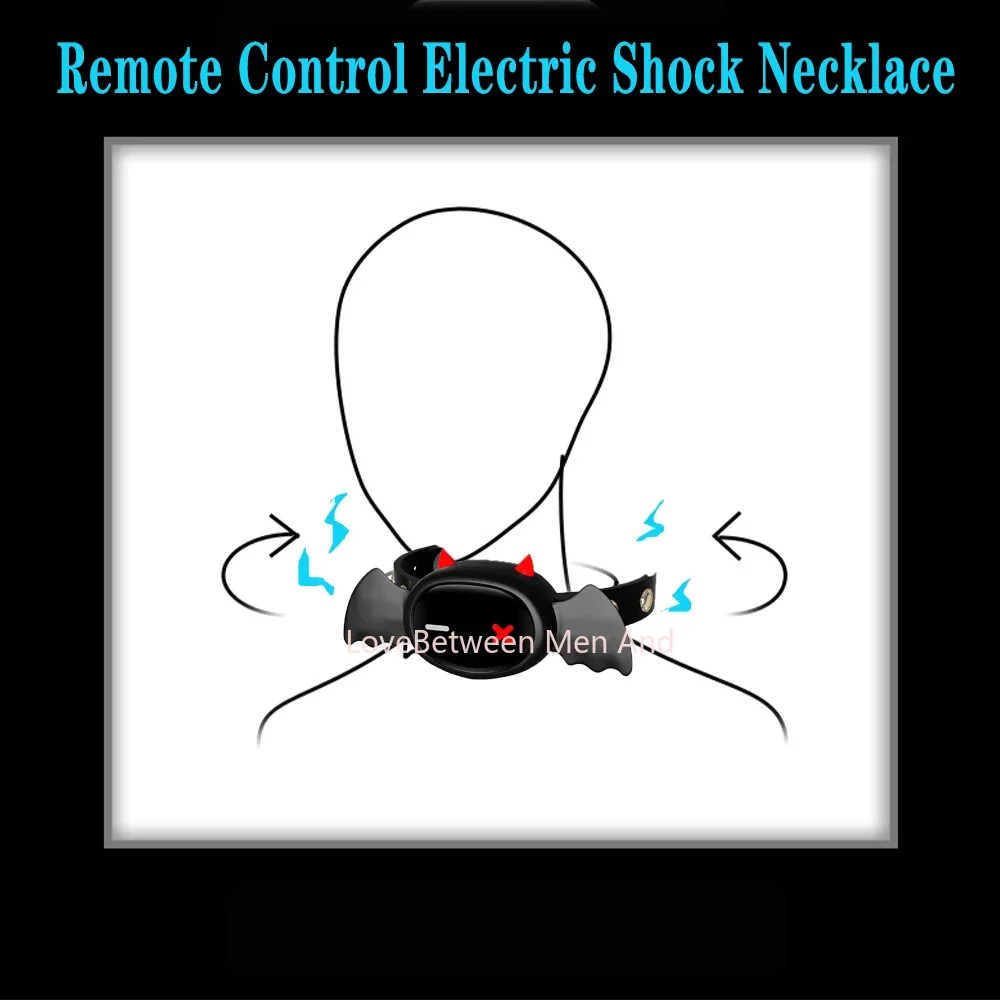 

Devil APP Wireless Remote Electric Shock Collar Climb Necklace Dog Stimulation Adult BDSM Couples Sex Toys for Man New Erotico