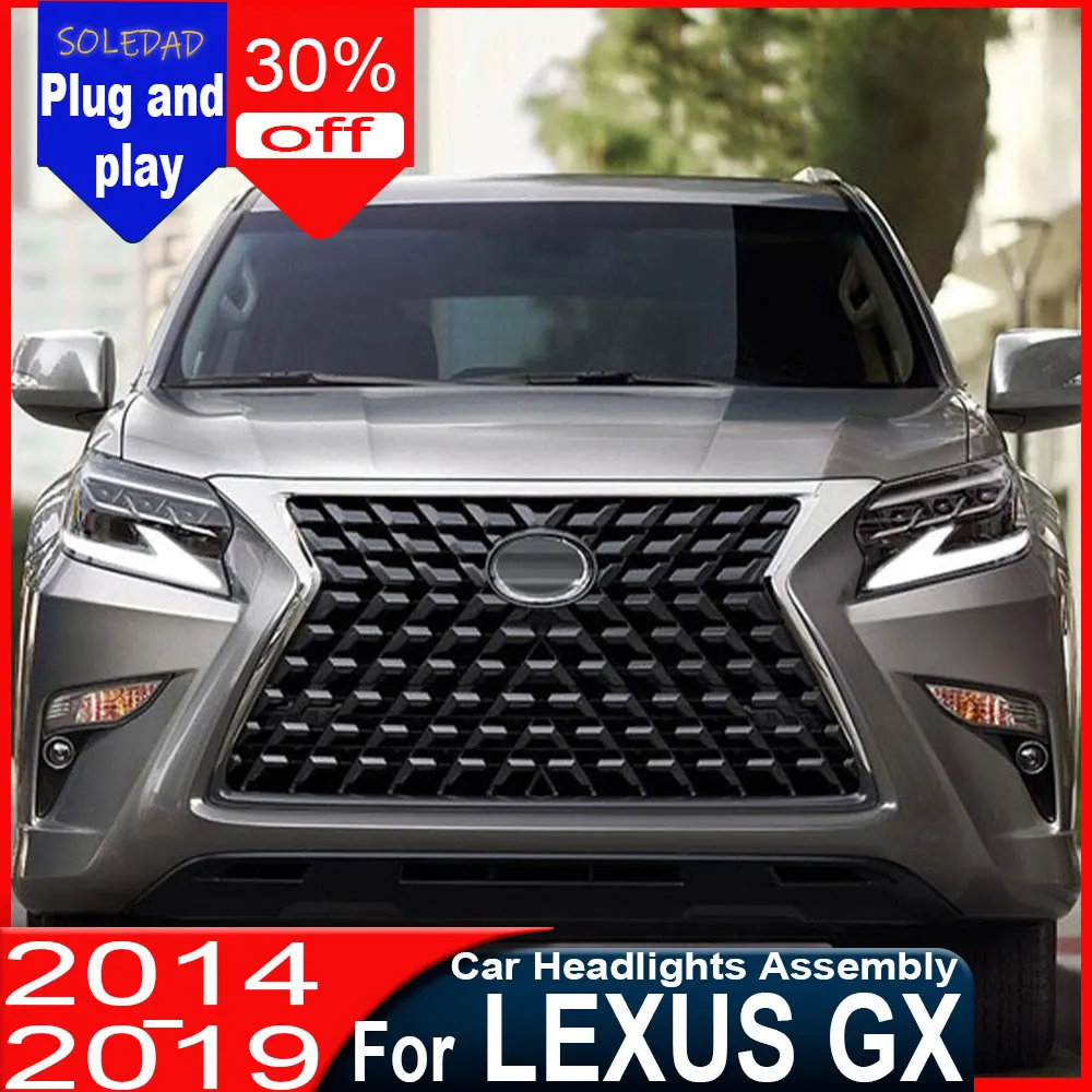 

Car LED Headlights For Lexus GX GX400 LED Headlight 2014-2020 Headlights GX460 DRL Turn Signal High Beam Projector Lens