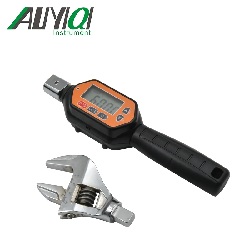 ALIYIQI AWMC 0,9-30NM 1/4 дюйма Сменная головкаЦифровой динамометрический ключ Кондиционер Ремонт Фиксированный трубный ключ 5-35 мм Открывающаяся головка