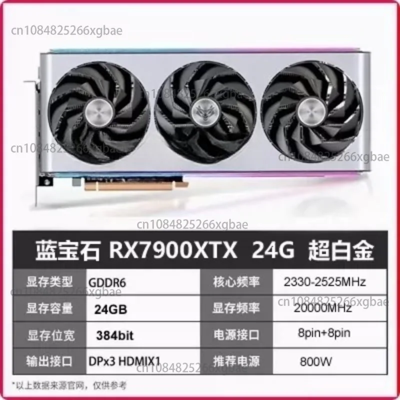 For RX7900 24GB GDDR6 + Gaming Graphics Card GPU For PC Desktop Computer