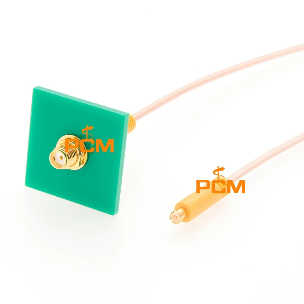 MCX Male to SMA Female Bulkhead Panel Mount RG316 50 Ohm RF Coaxial Cable Antenna Extension Cable for GPS Wireless Applications