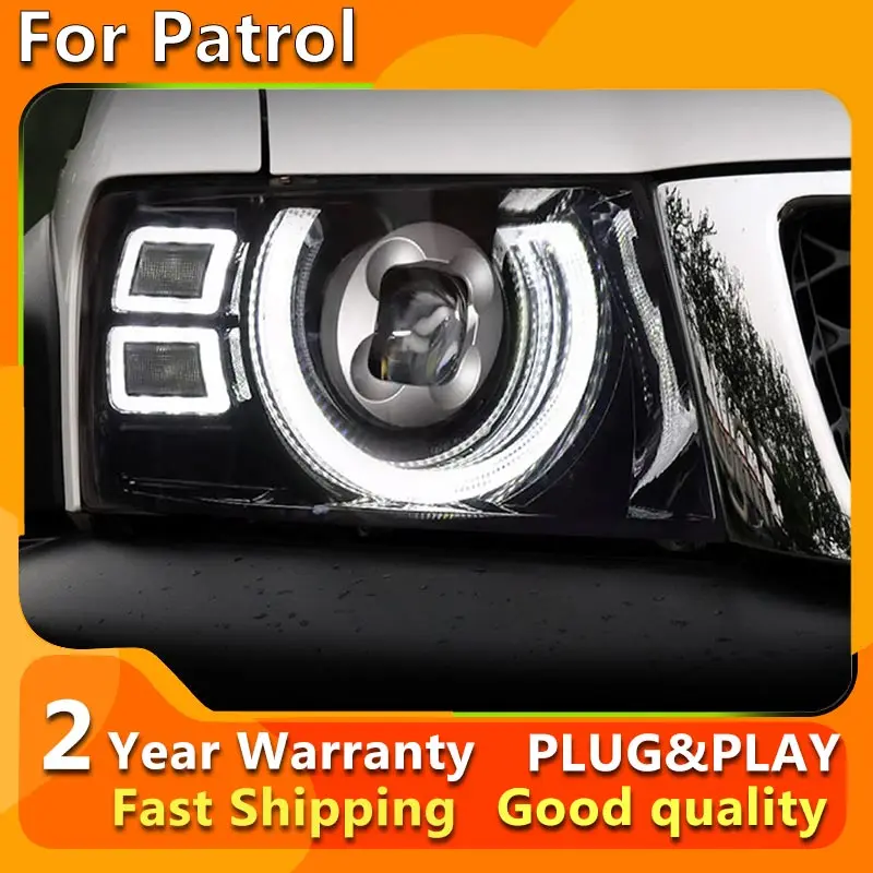 

Car Lights for Nissan Patrol Y61 LED Headlight 2005-2022 Head Lamp Drl Dynamic Signal Projector Lens Automotive Accessories