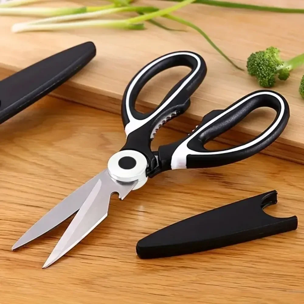 

Heavy Duty Poultry Shears, Stainless Steel Kitchen Scissors for Chicken, Fish, Bones, Pizza, Herbs & BBQ