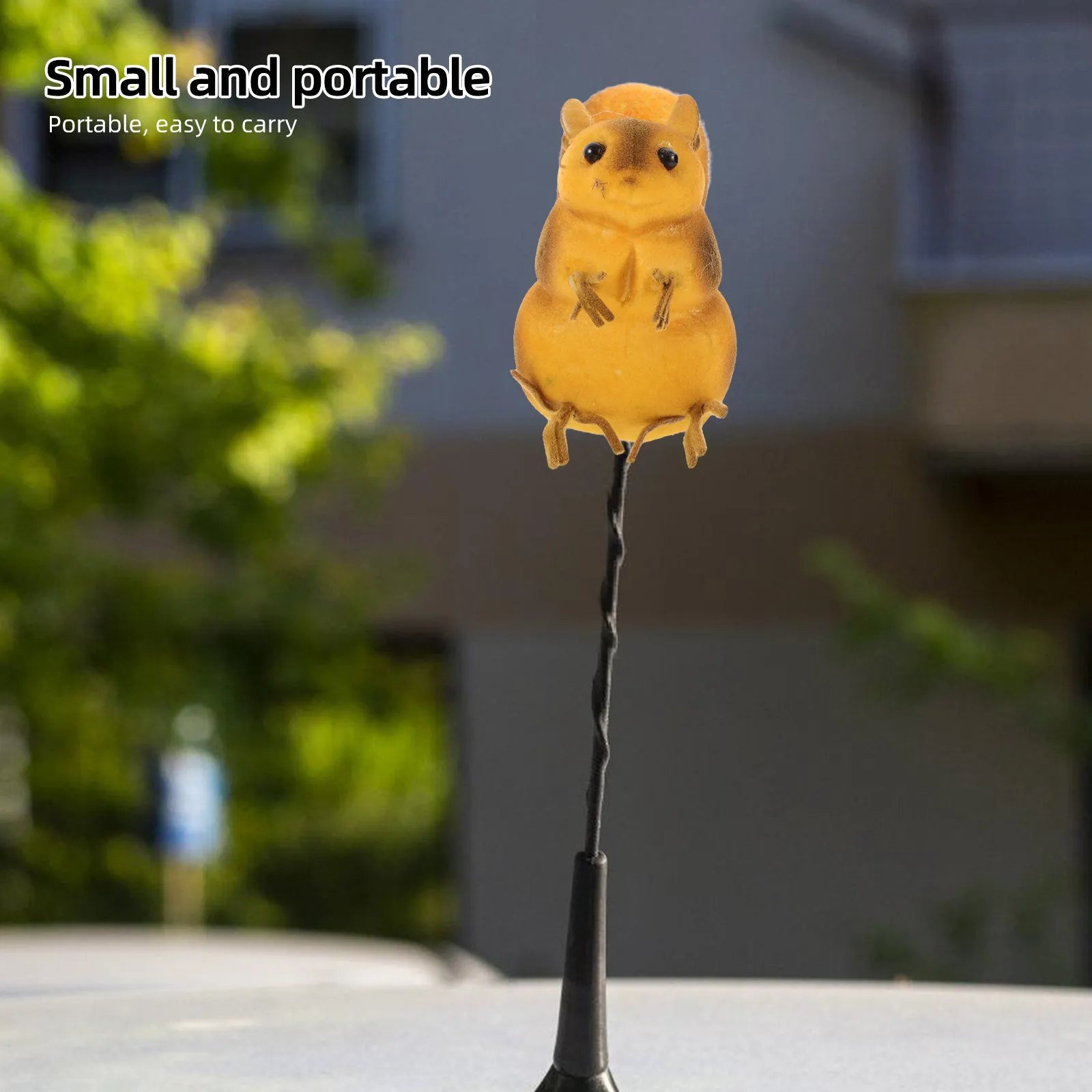 Car Antenna Decoration Adorable Squirrel Plastic Car Roof Ornament Long-Lasting Exterior Ornament Antenna Topper Vehicle Decor