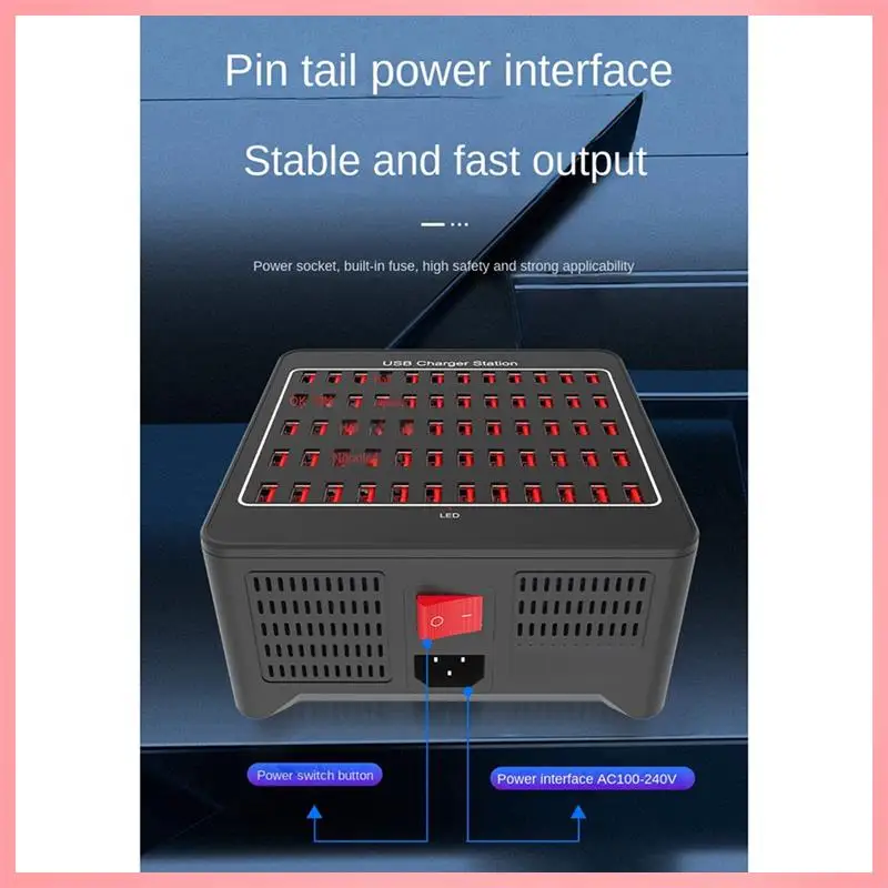 

N91R-300W 60, многопортовая USB-зарядная станция, базовая розетка, несколько USB-адаптеров-концентраторов для зарядного устройства для компьютера, телефона, камеры, вилки стандарта США Dura
