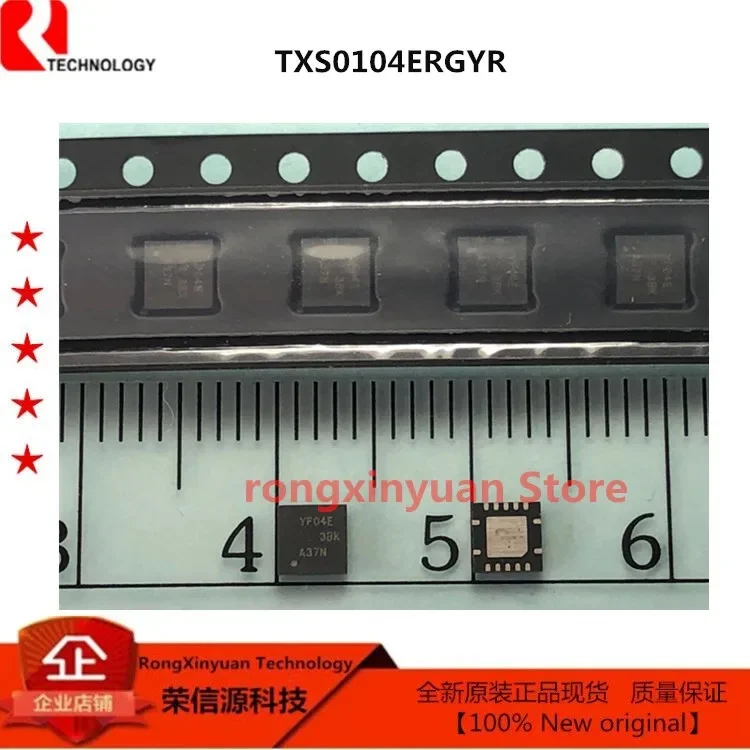 10pcs TXS0104ERGYR YF04E TXS0104E  4-BIT BIDIRECTIONAL VOLTAGE-LEVEL TRANSLATOR FOR OPEN-DRAIN APPLICATIONS 100%New original