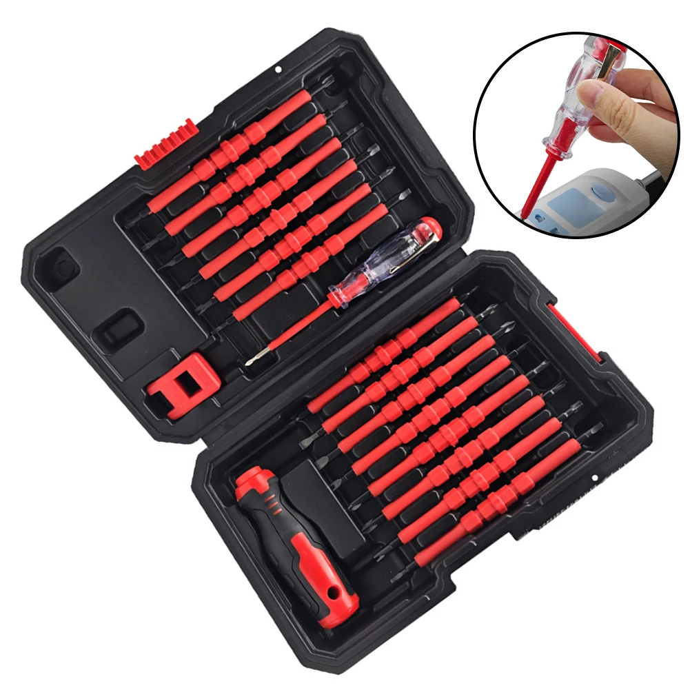 

Hexagonal Screwdriver Electricians Tools 31-in-1 Electrician Screwdriver Set Household Magnetic Cross Word Shaped Plum Blossom