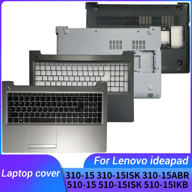 Dla Lenovo ideapad 310-15 310-15ISK 310-15ABR 510 510-15ISK klawiatura do laptopa US z podpałka górna/dolna obudowa