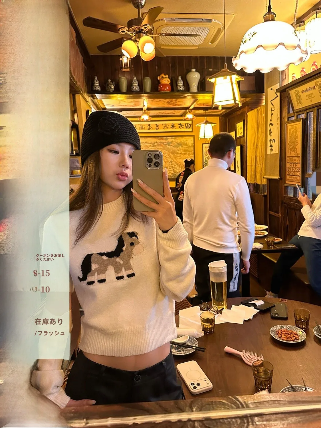 

D YANGJUN Spring 2026 Women's Knitted Sweater round Neck Short Sleeve Thickened Inner Wear Small Embroidery Top