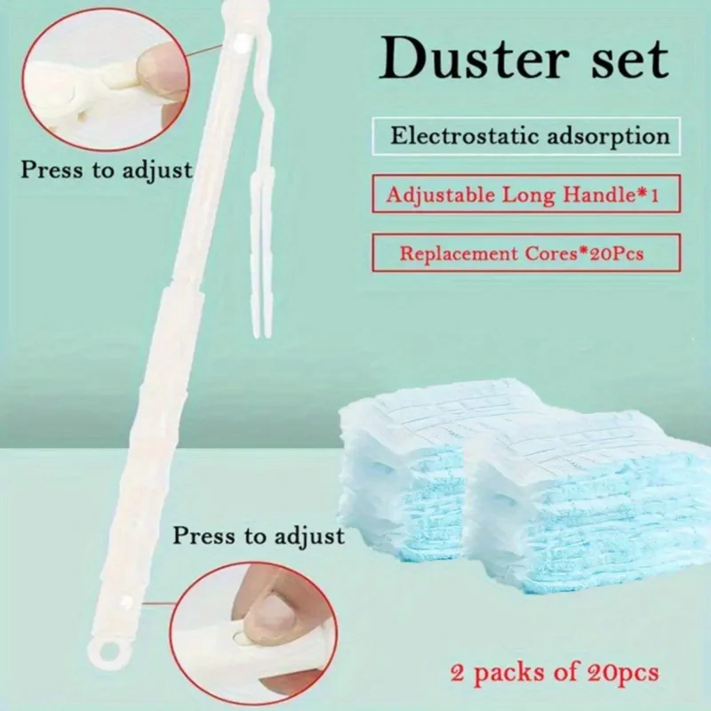 Disposable Electrostatic Duster, Non-dusty Crevice Cleaning Electrostatic Dusting Brush, Dust Sweeping Duster Desktop Cleaning