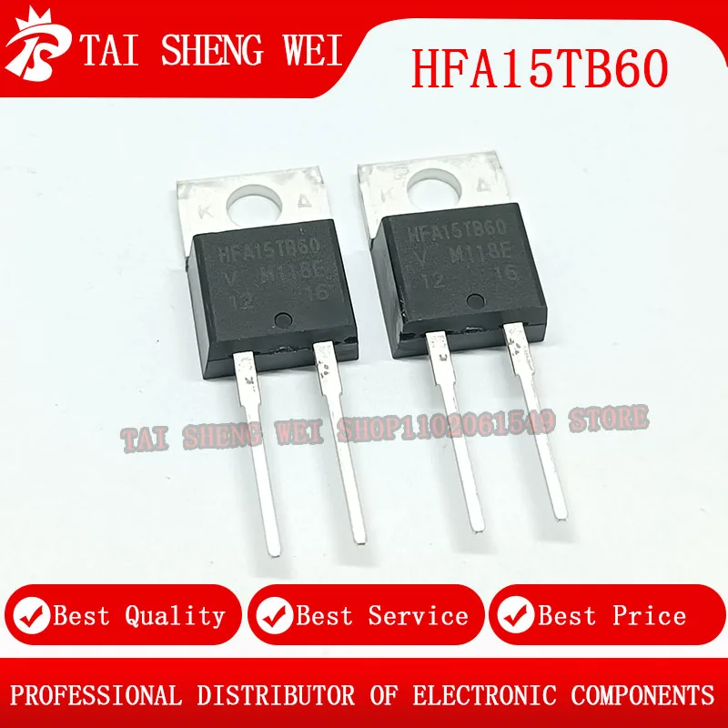 10PCS HFA15TB60 HFA15TB60 15A 600V TO220 TO-220-2