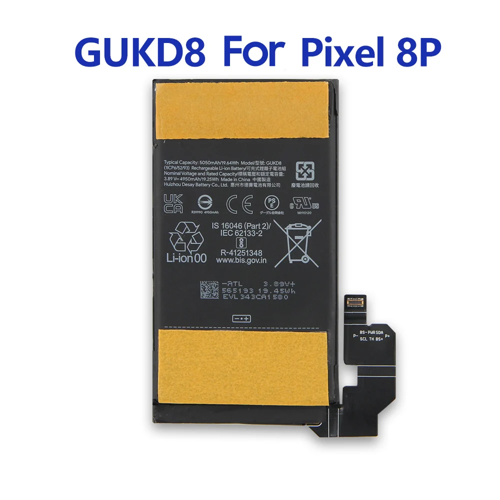 Production in 2024 Replacement Battery GS35E For Google Pixel 8 4575mAh GUKD8 For Google Pixel 8P 5050mAh Phone Battery