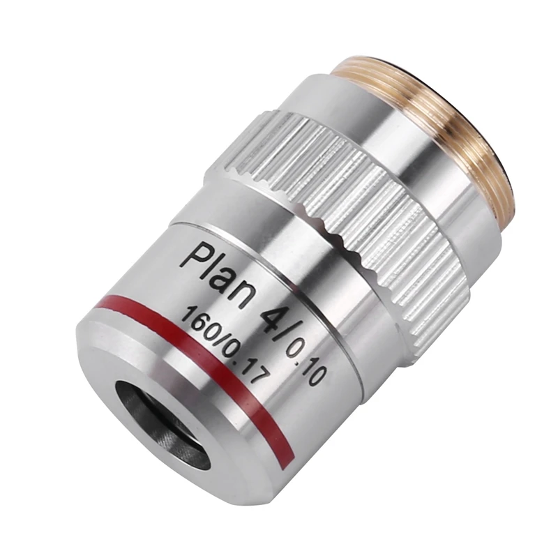 2X المجهر خطة الوني الهدف عدسة 4X البيولوجية المجهر المعدني الأهداف