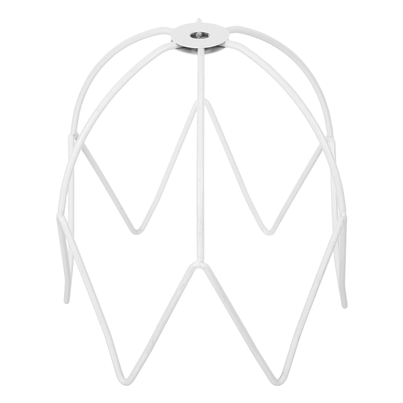 

French Vintage Metal Wire Cage Lamp Frame Crystal Table Lamp Pendant Light Shade DIY Ceiling Fan Globe Replacement Lighting