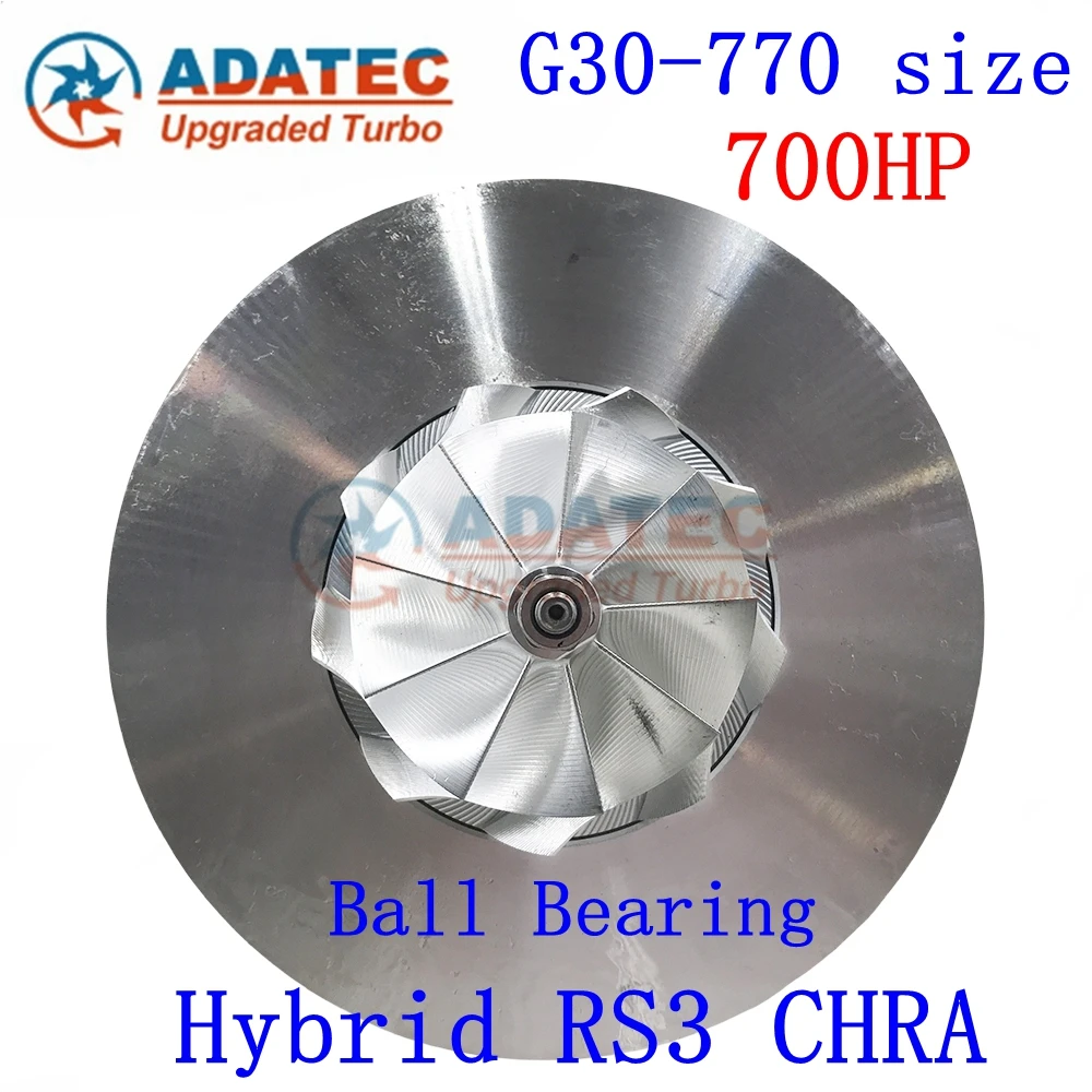 

Hybrid RS3 G30-770 Size Turbo Cartridge 700HP Ball Bearing 07K145701J 07K145701L 18559700021 Turbine For TT RS3 2.5 TFSI engine