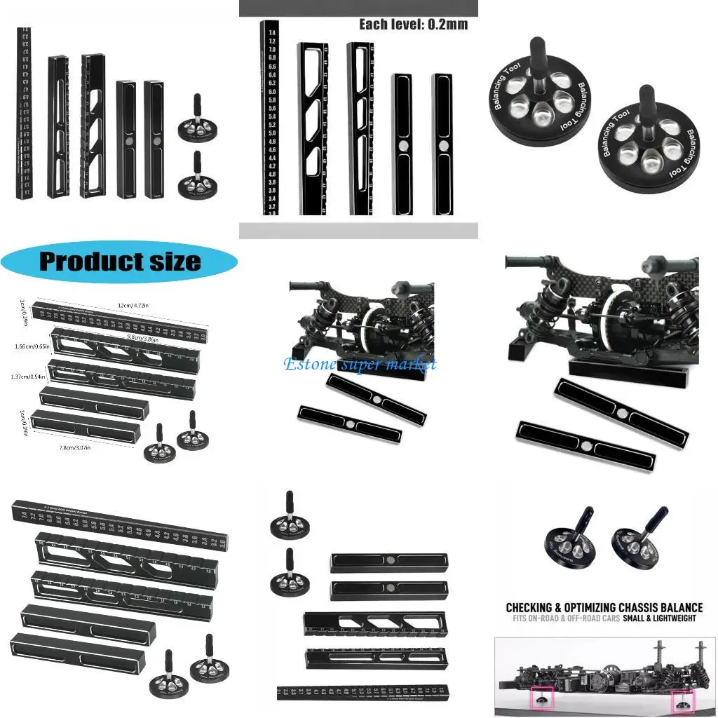 

090B Remote Control Car Ride Height Gauge Measure Tool Practical Metal Chassis Droop Gauge
