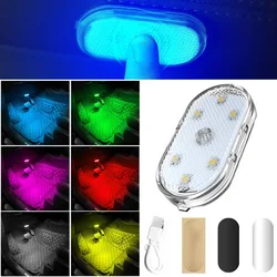 Car Interior Light 1pcs Auto Roof Ceiling Reading Lamp LED Car Styling Touch Night Light Mini USB Charging Car Light