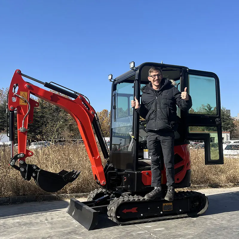 Spedizione gratuita Mini Escavatore cingolato da 2 tonnellate Escavatore bagger Escavatori personalizzati da 2 tonnellate con parti gratuite