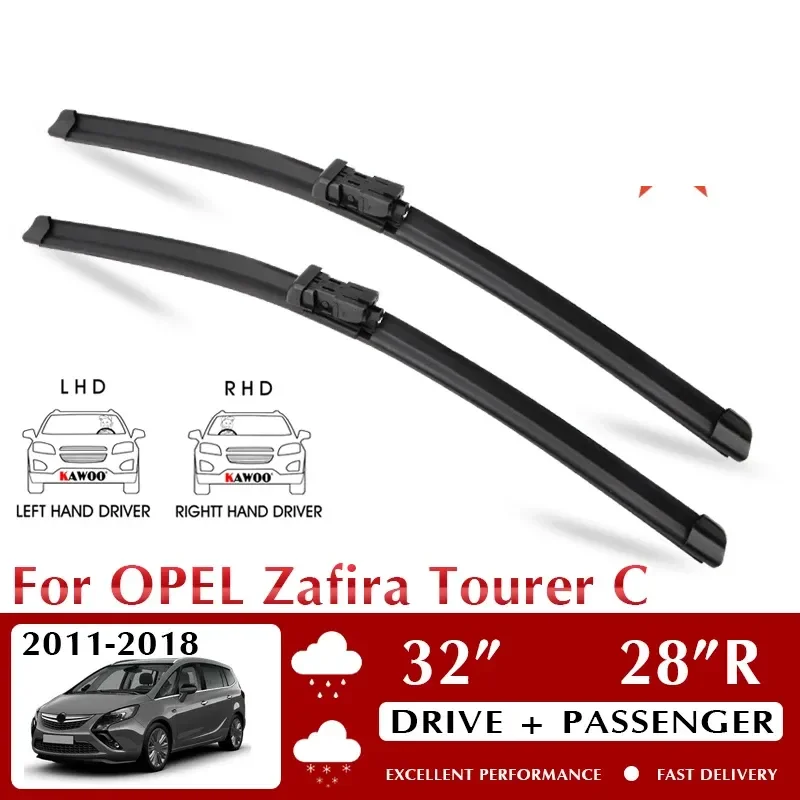 Wiper Car Wiper Blade For Opel Zafira Tourer C 2011-2018 Windshield Windscreen Front Window Accessories 32