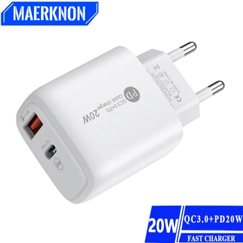Hızlı şarj şarj 20W PD USB C tipi C hızlı şarj QC3.0 cep cep telefonu duvar adaptörü IPhone 15 14 için Xiaomi Samsung S23