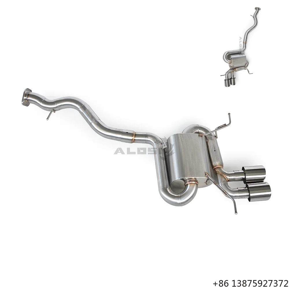 

Sonicdiy 1.5mm Thick Stainless Steel Cat-Back Exhaust for 130i E87 N52 3.0L 2008-2013 Sports Sound Smooth Finish