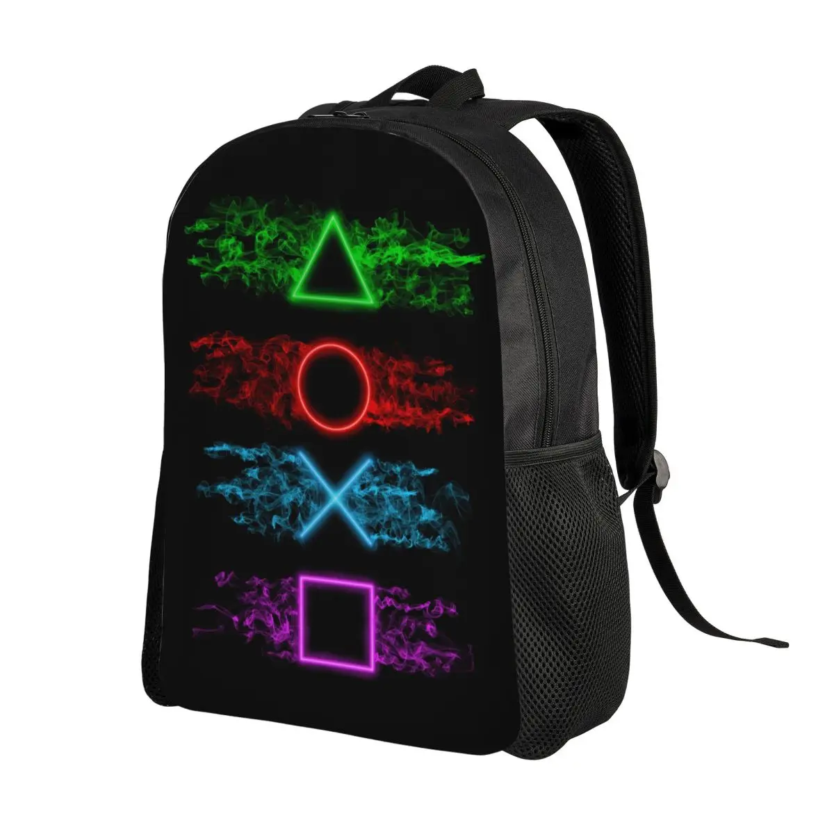 Playstation Buttons zaino per donna uomo impermeabile School College Game Gamer Gift Bag stampa Bookbag