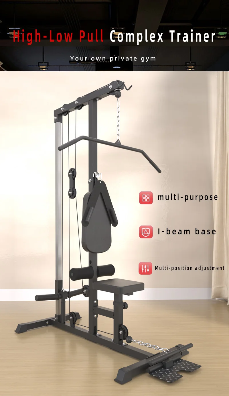 Latzugstation Mit Ruderfunktion Für Effektives Rückentraining_voghion.com