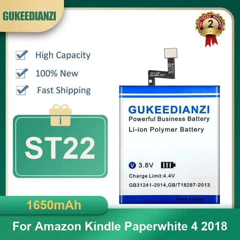 

1650mAh ST22 Tablet Battery For Amazon Kindle Paperwhite 4 2018 High Capacity