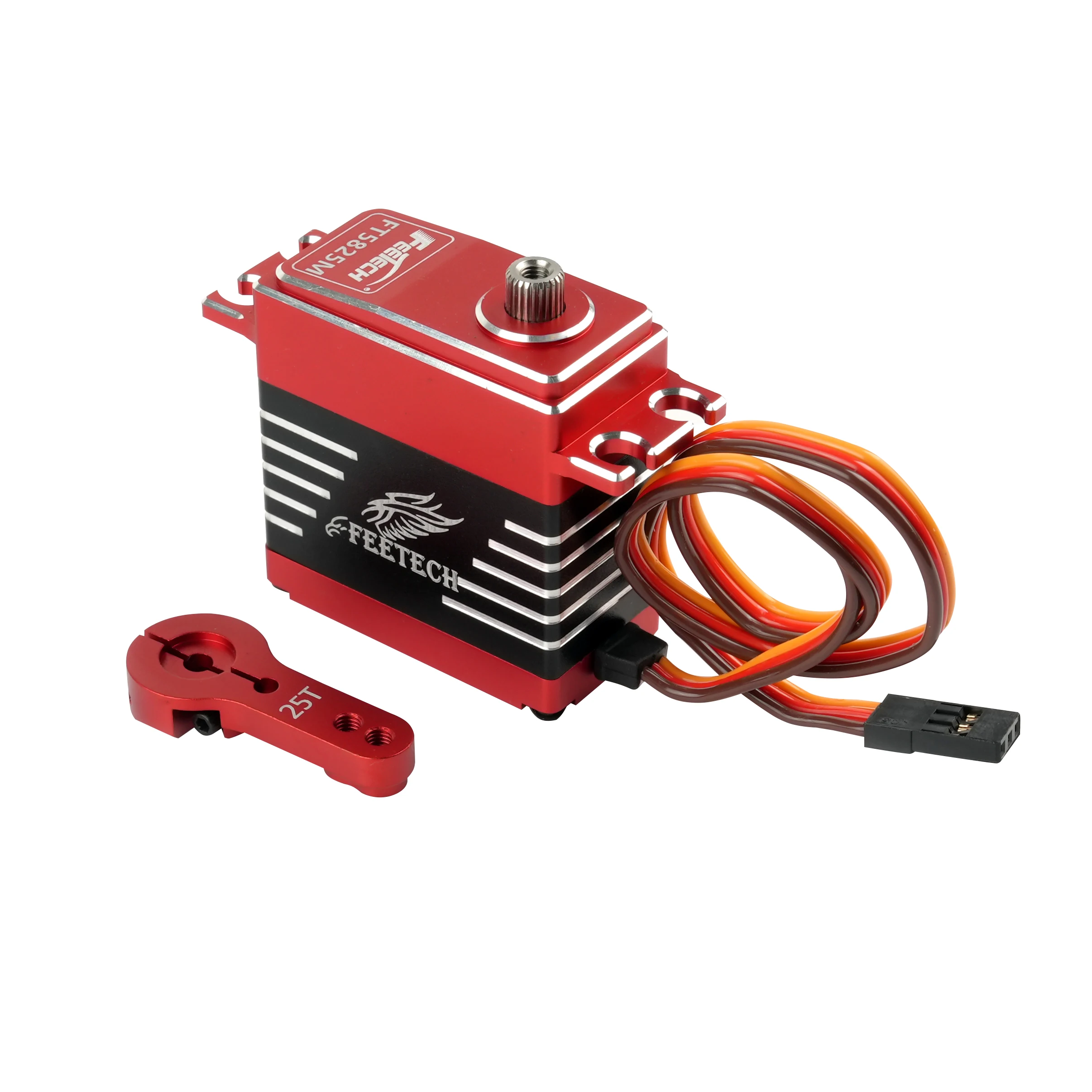 

FT5825M 25KG Digital Servo 180 Degree 7.4V Metal Case Steel Gear 25T Arm for 1 8 1 10 RC Crawler Car Buggy Boat Spare Parts