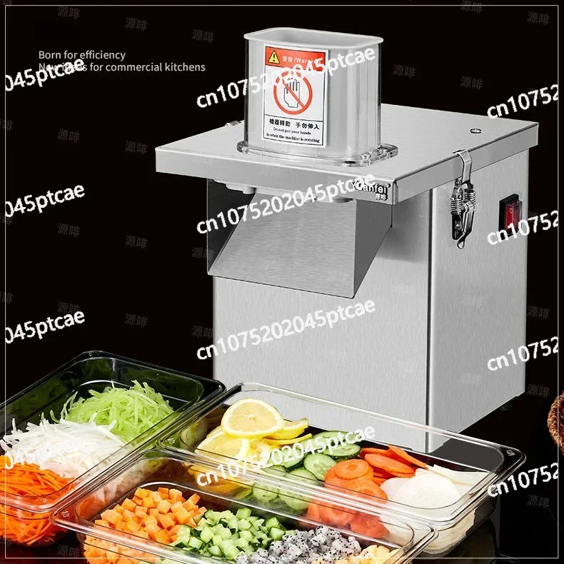 Komercyjna maszyna do krojenia w kostkę ze stali nierdzewnej wielofunkcyjna rzodkiewka szatkownica do ziemniaków mała stołówka maszyna do krojenia warzyw