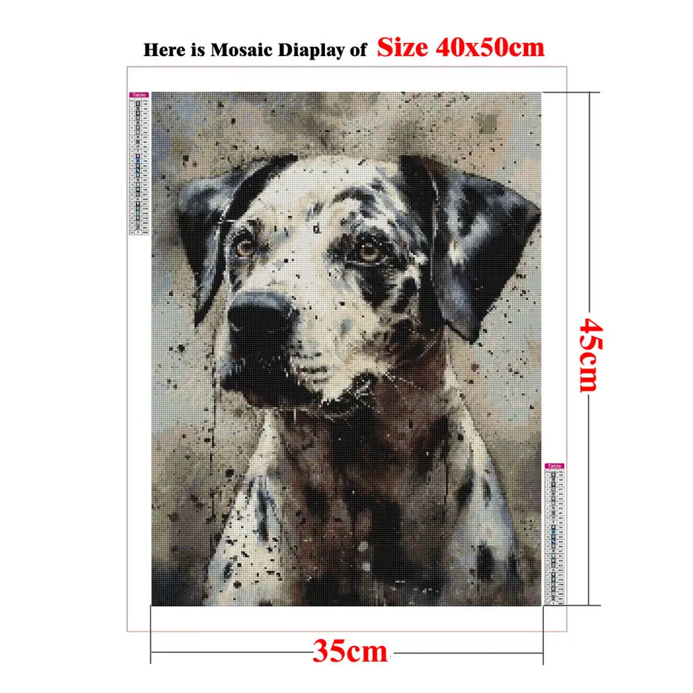 DIY Diamond Mosaic Dalmatian Puppies in Wildflower Garden Art Full Drill Diamond Art Painting Kit Embroidery New Handmade Gift