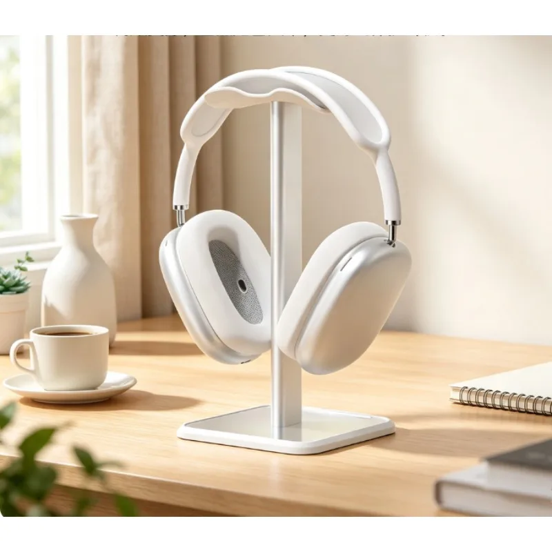 Universal Gaming Headset Stand with Monitor Riser, Desktop Earphone Hanger Display Rack for PC Gamers, Sturdy Organizers