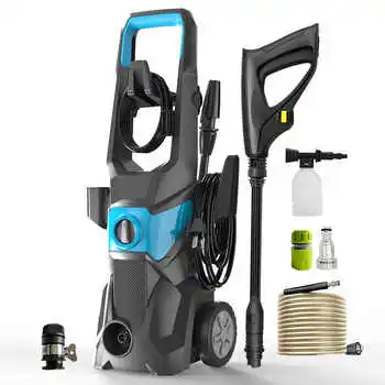 High Power Fully Portable Electric Pressure Washer Manual Cold Water Cleaning New Condition Plastic Car Wash Shop Machine