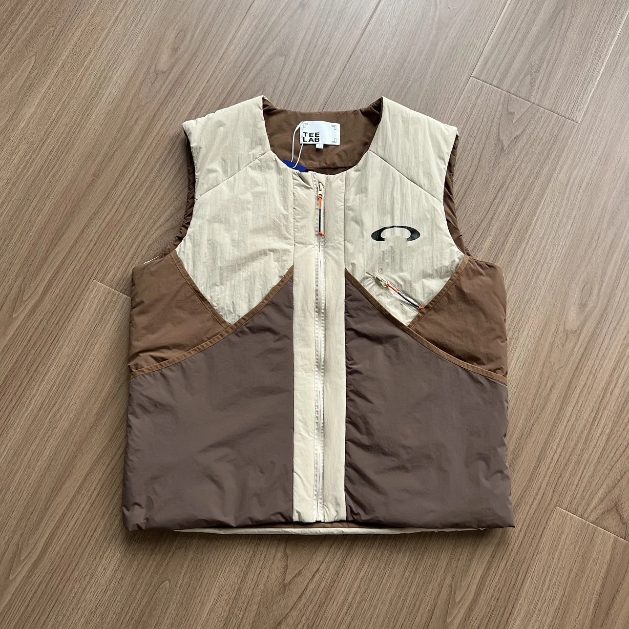 

Молодежный повседневный жилет Future Retro Okley Jaet свободного кроя из хлопка, тонкий, без капюшона, с цветными вставками, укороченный, теплый