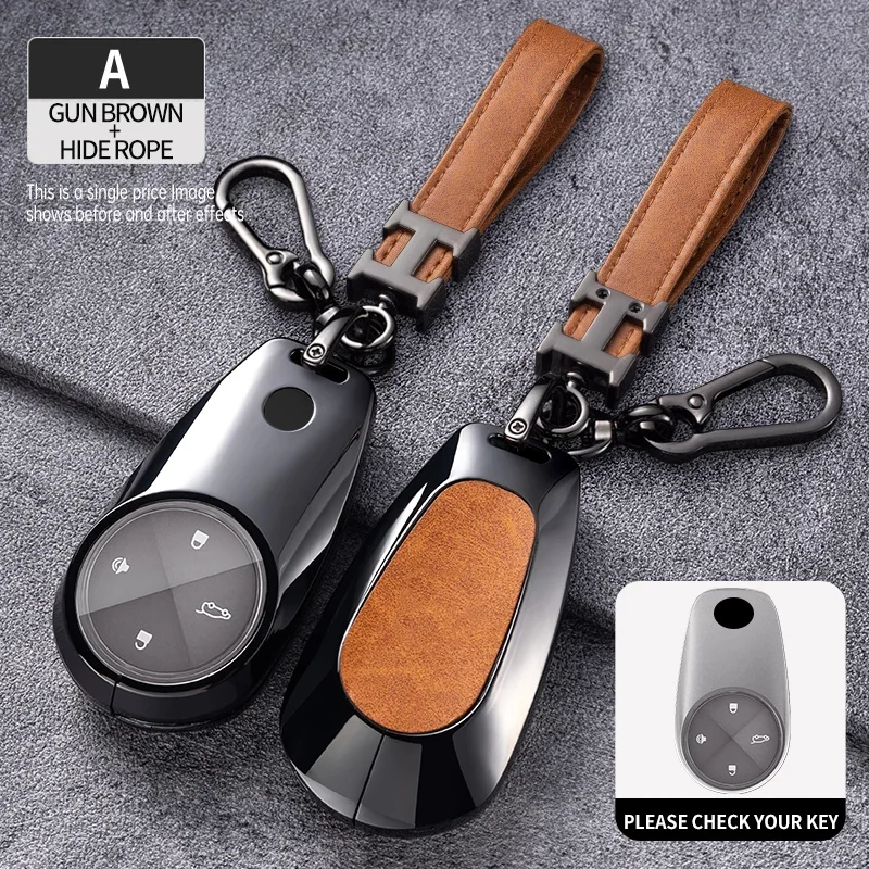 

Car 4 Button Key Case Full Cover Protection Shell Holder Fob For NIO ES6 ES8 EC6 ET7 Auto Remote Keychain Accessories