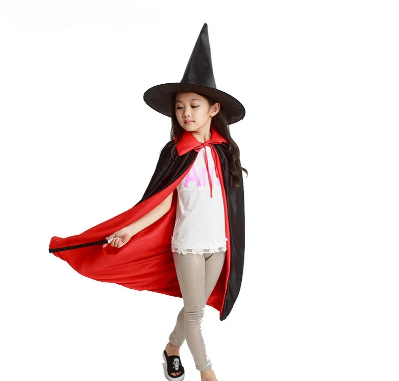 

5Pcs Unisex Halloween Witch Hat for Kids Adults Halloween Party Cosplay Costume Props Decoration Accessories Black Wizard Cap