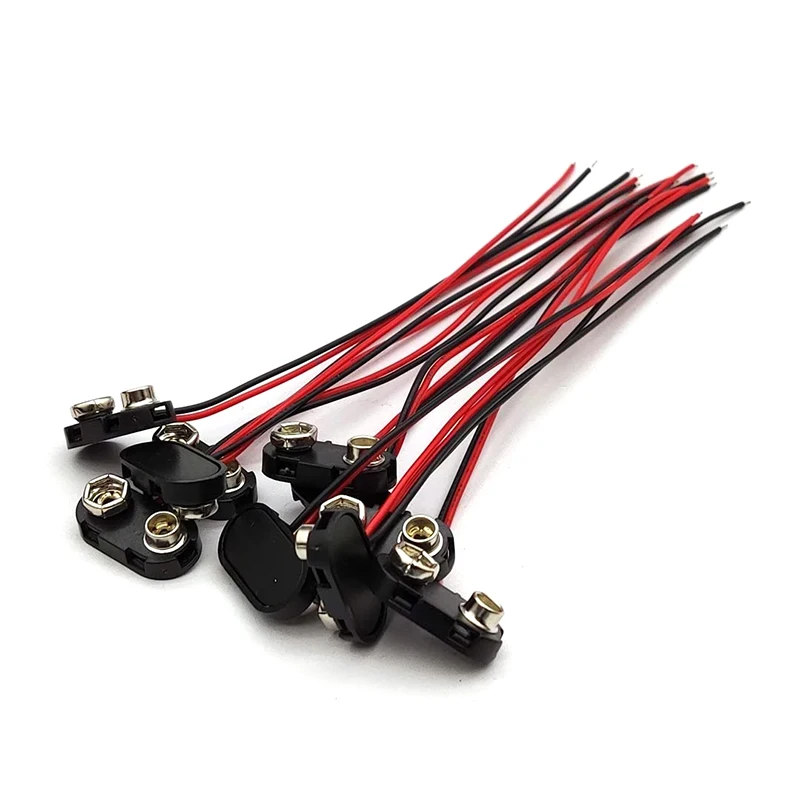 

10pcs 9V Battery Snap Connector clip Lead Wires holder